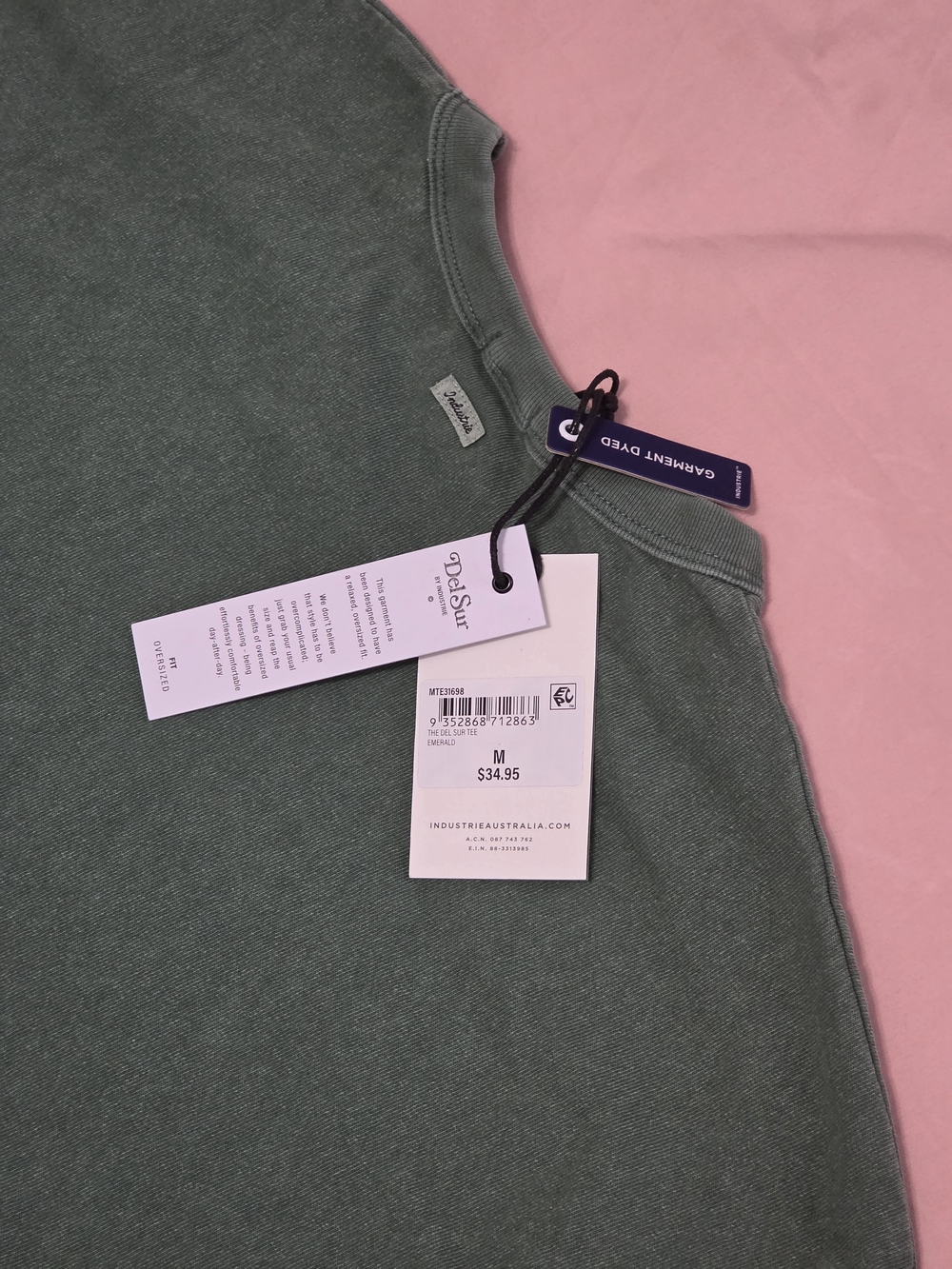 Industrie Clothing Emerald Green Crewneck Tee
